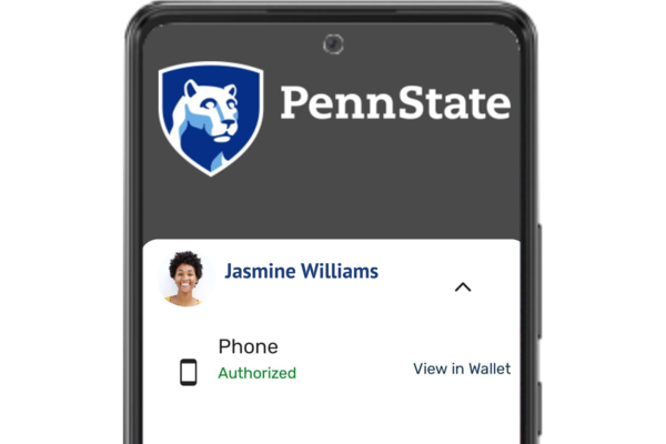 mobile id+ card in the Transact eAccounts app